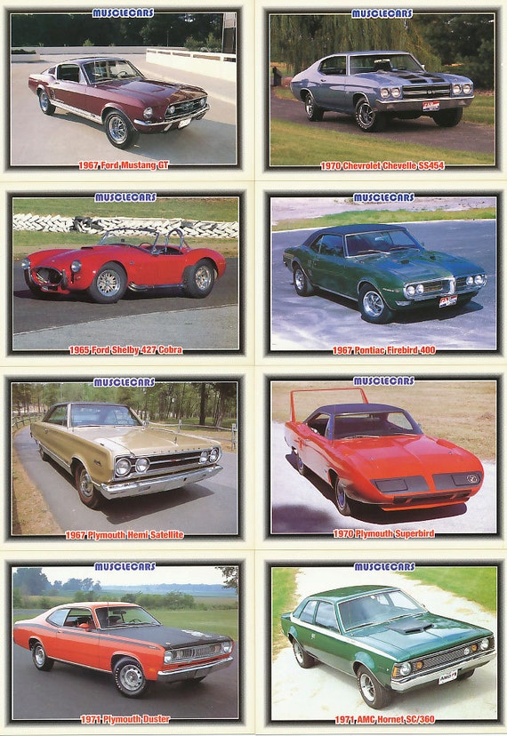 1992 Muscle Cars Trading Cards