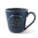 Ceramic Coffee Mug: Blue "Mas Café" ("More Coffee" in Spanish) Pottery Mug, Unique Pottery Gift for Him or Her by MiriHardyPottery