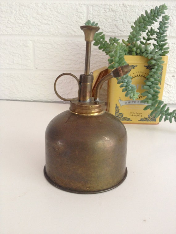 Vintage Brass Planter Mister/Water Atomizer