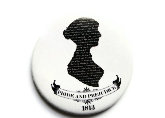 Pride and Prejudice Pocket Mirror Jane Austen 1813 by missbohemia