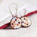 Retro polka dots earrings - vintage style jewelry - retro jewelry