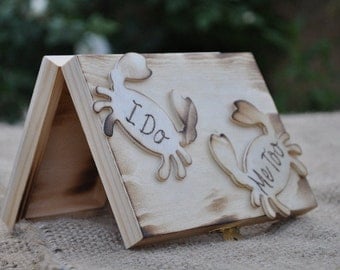 Ring Bearer Box Beach Wedding Ring Bearer Pillow Alternative