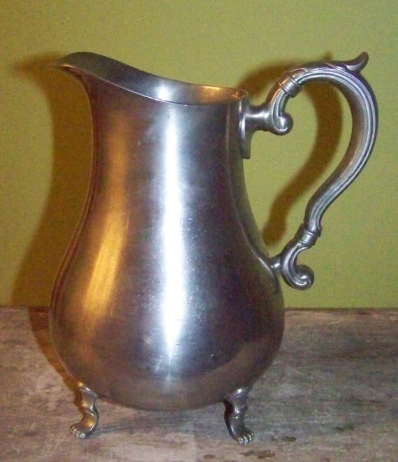 Preisner Pewter Water Pitcher 2061 by secretgardenfarms on Etsy