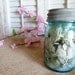 Vintage Mason Ball Blue Pint Jar, Farmhouse Decor, Mason Blue Jar, Cottage Chic, Ball Jar, Vintage Buttons