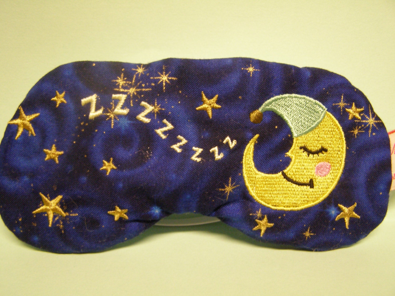 Embroidered Eye Mask Sleeping Cute Sleep by MadeByMeEmbroidery