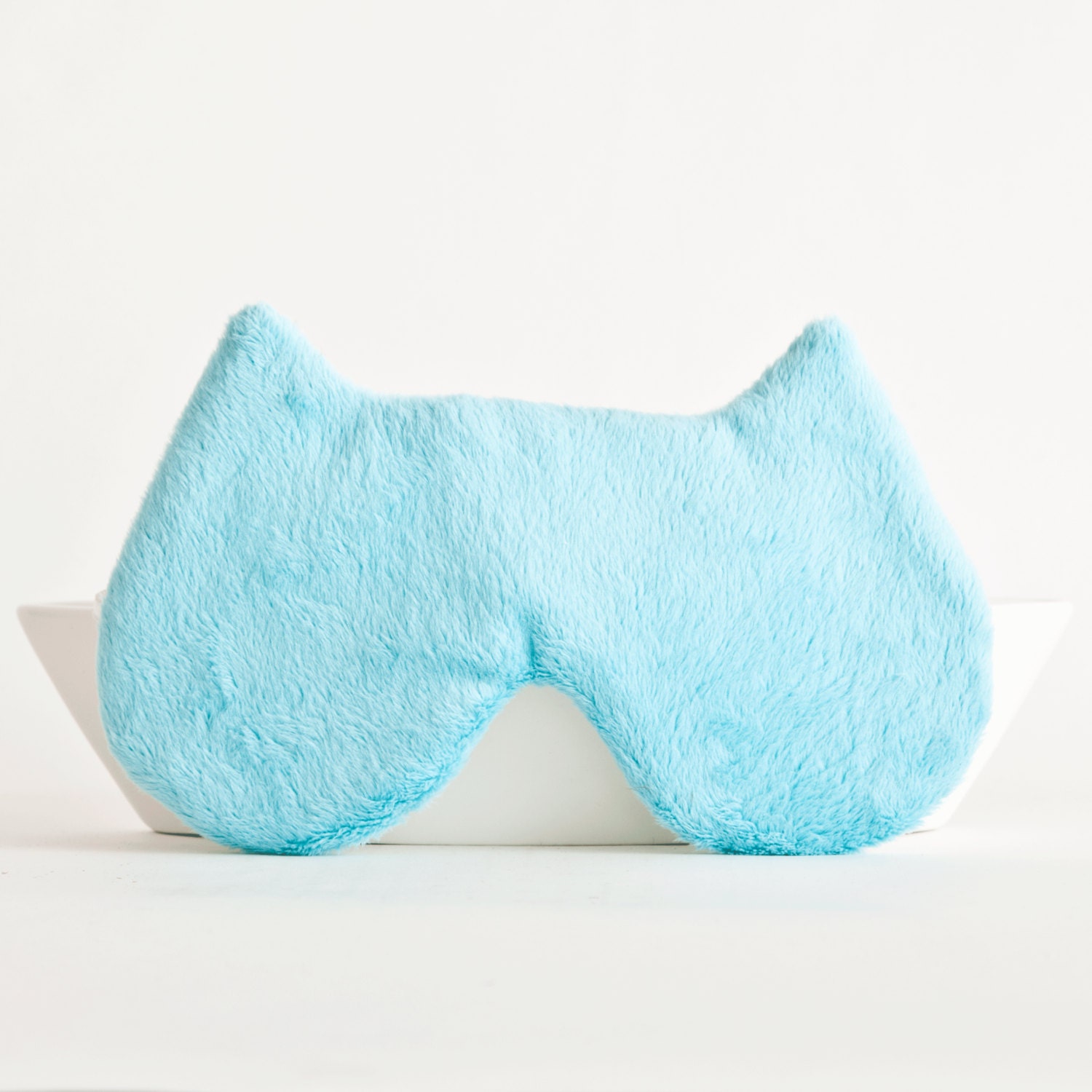 Cat Sleep Mask Fluffy Cats Mask Blue Bridesmaid Gift Slumber