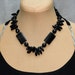 Black Onyx, Silver plated, Original Statement Necklace