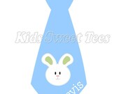 Easter bunny tie- personalized - digital image Il_170x135