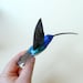 Hummingbird of paper mache Art bird sculpture original designer handmade