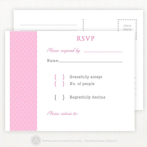 Blank Wedding Invitations And Rsvp Cards 9