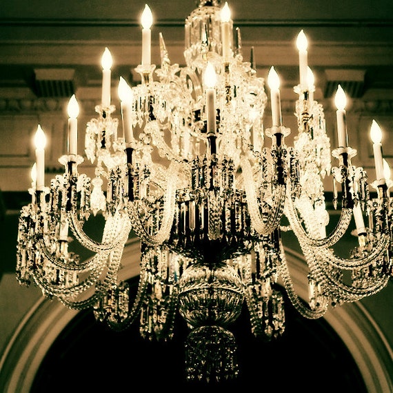 Items similar to Glamourous Crystal Chandelier Photography Home Decor ...