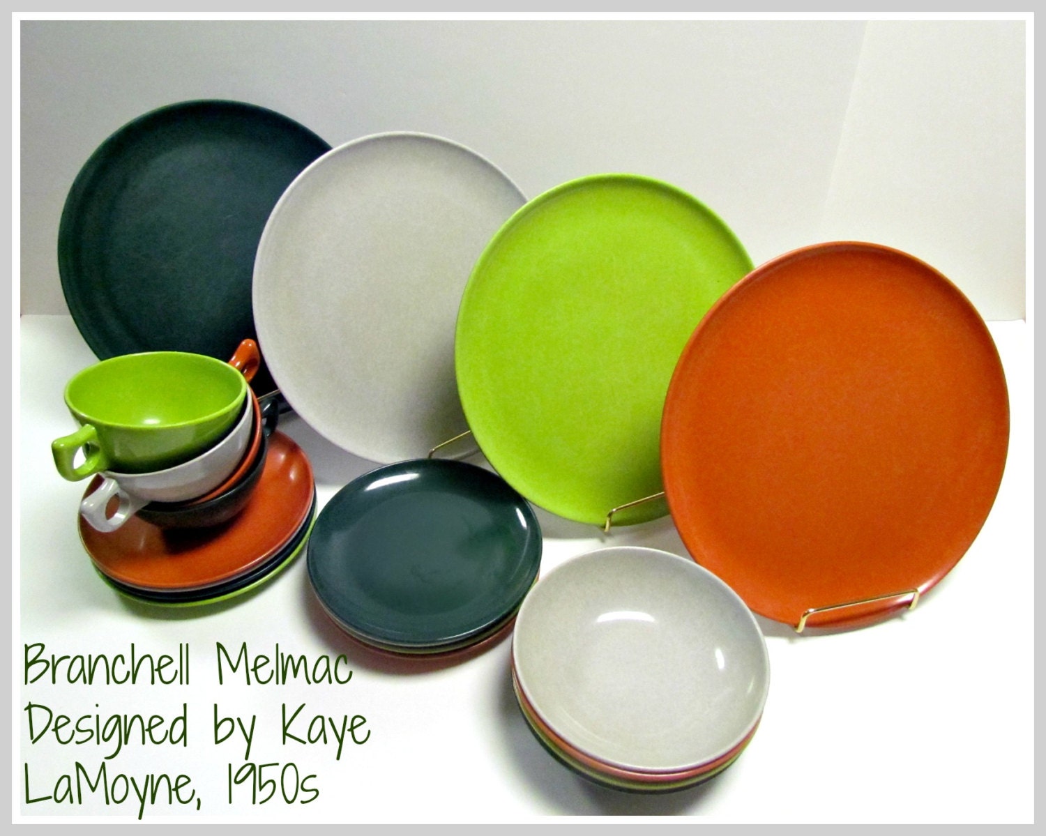 Vintage Branchell ColorFlyte Melmac Dinnerware K La Moyne