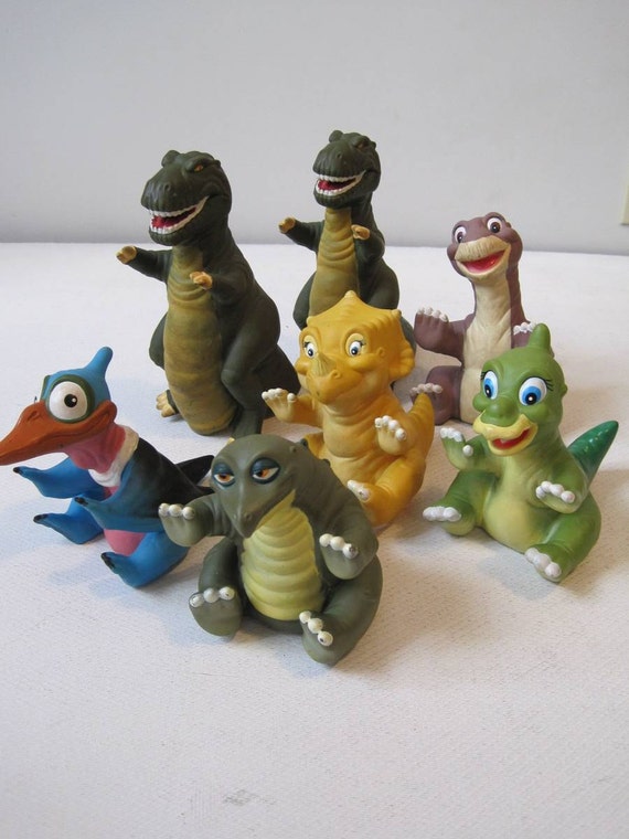 Land Before Time Hand Puppets UCS Amblin 1988 Lot of Dinosaurs