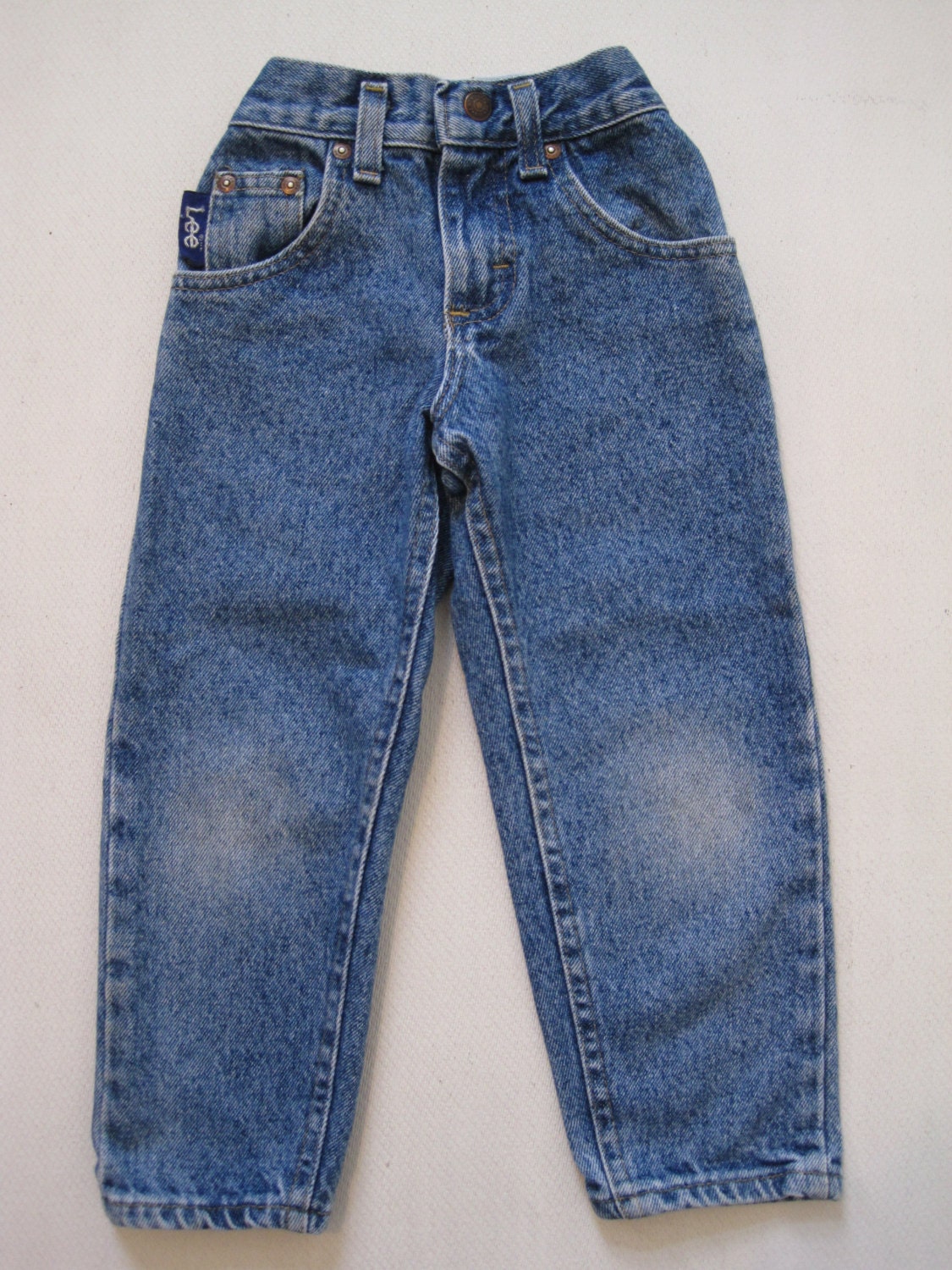 Vintage Lee Kids Boys Pants Jeans MOD 80s Blue by SmartSquirrel