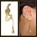 Steampunk Dangly Wheel ear cuff