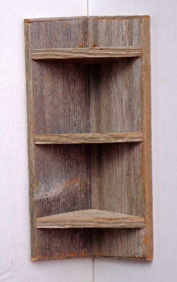 Rustic Cedar Corner Shelf