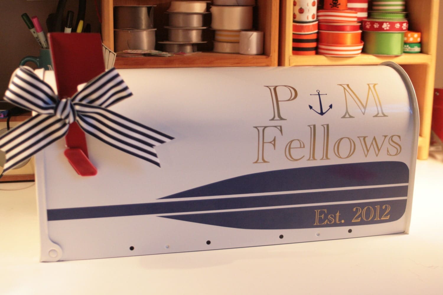 Wedding Mailbox Nautical Themed Card Box Standard USPS