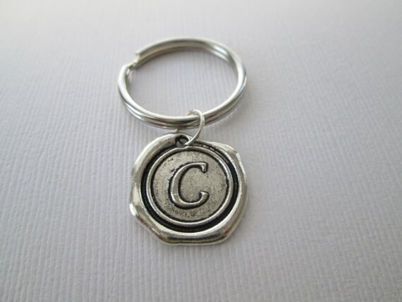 Items similar to Initial C Keychain on Etsy