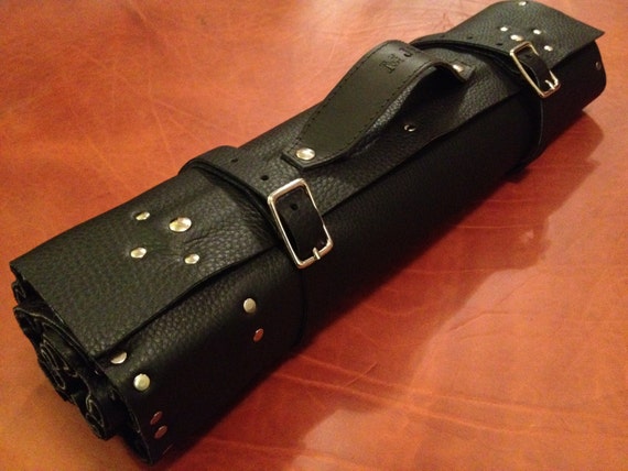 Leather Chef Knife Roll by design2597 on Etsy
