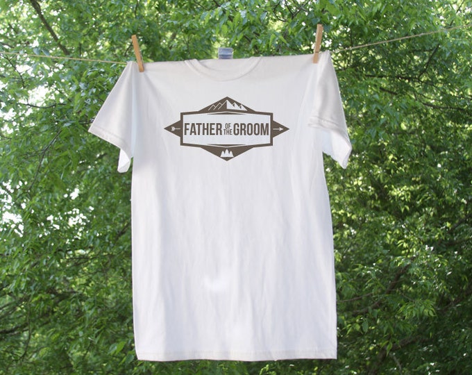 Father of the Groom Mountain Theme Wedding Party Shirt - TW