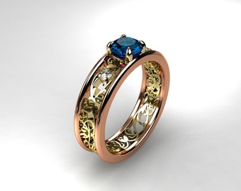 topaz wedding ring