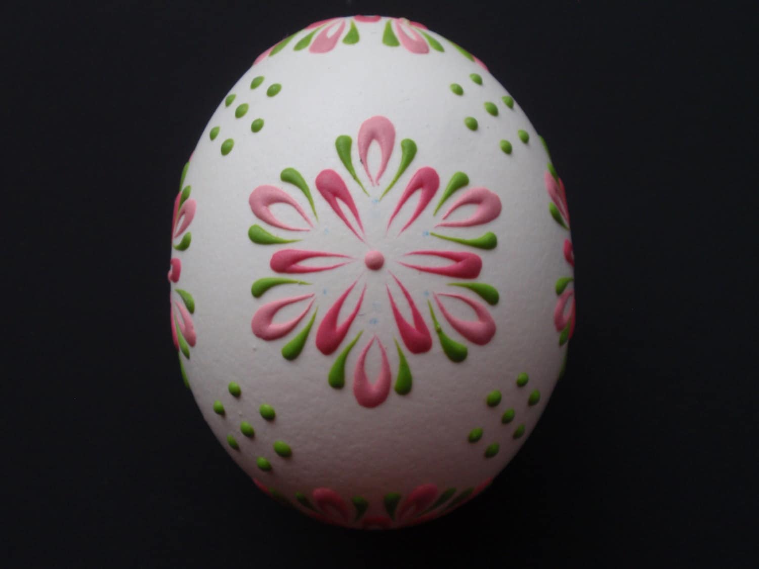 Set of 2 Decorated Chicken Eggs Polish Easter Eggs Easter