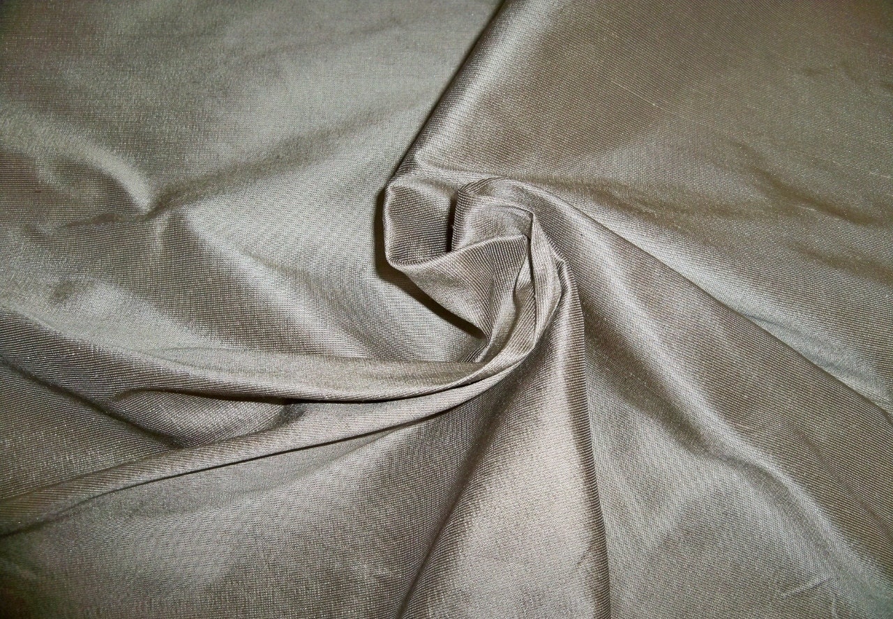 SILK LOOM Inc. STERLING 3 Ply Silk Faille Fabric 10 Yards