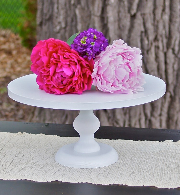 14 Inch Cake Stand Cupcake Stand Pedestal by RitaMarieWeddings