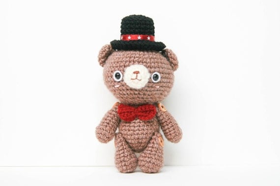 Doll / Crochet Amigurumi Magician Bear by Meemanan on Etsy