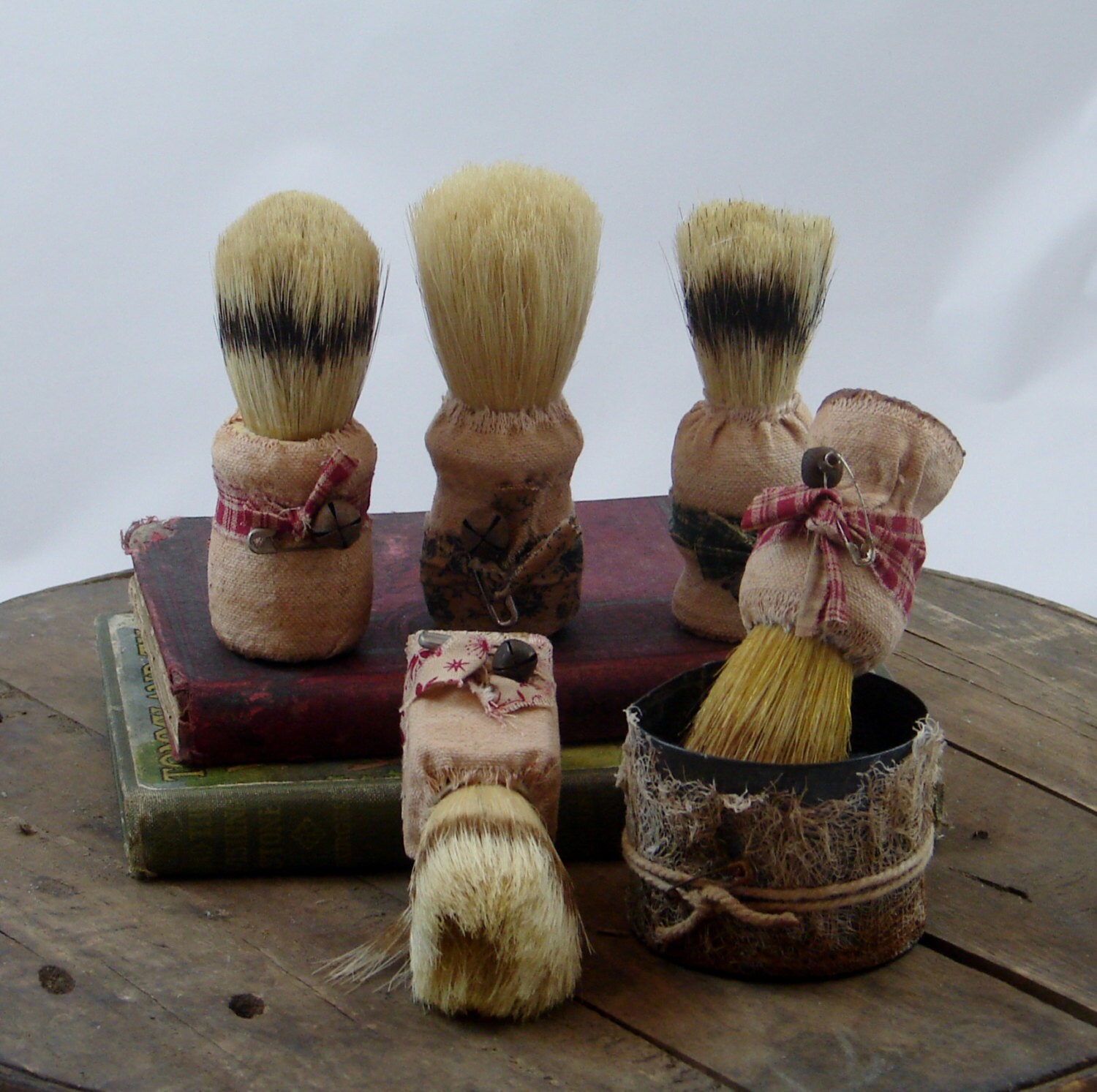Vintage Shaving Brush Men Supplies Accessories by psprimitives