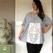 XLarge 1X 2X 3X upcycled clothing plus size Lagenlook top Lace peasant Smock casual Tunic layered Boho country farmgirl rustic cowgirl