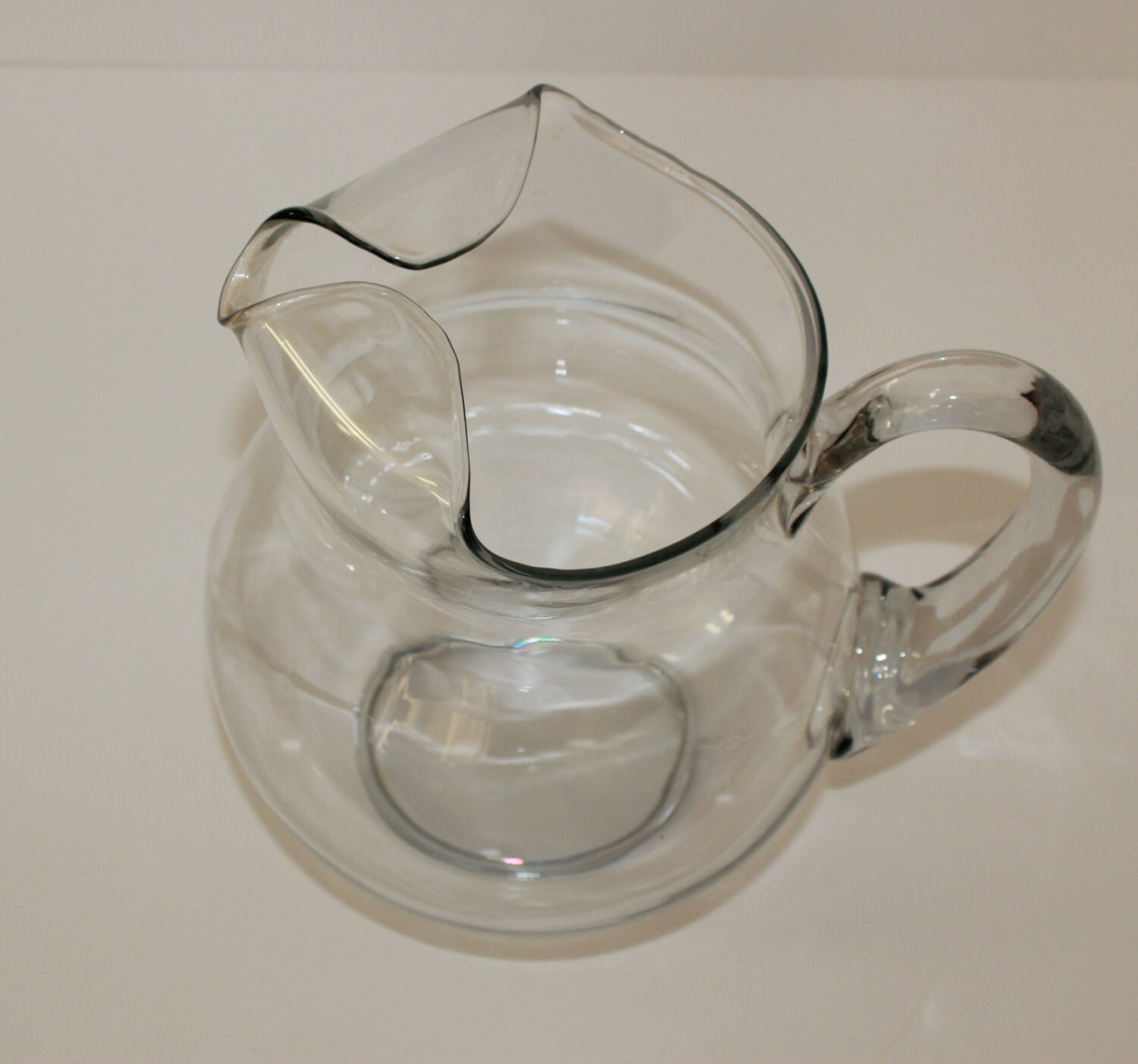 Vntage Koolaid Style Clear Glass Pitcher