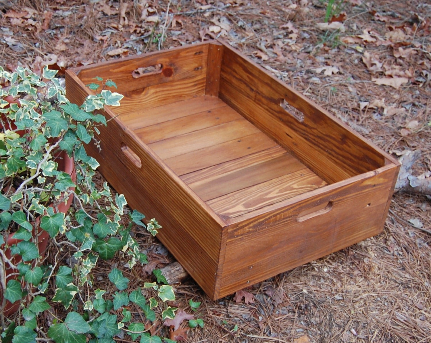 Under Bed Storage Rolling Crate from Reclaimed Wood / Wooden