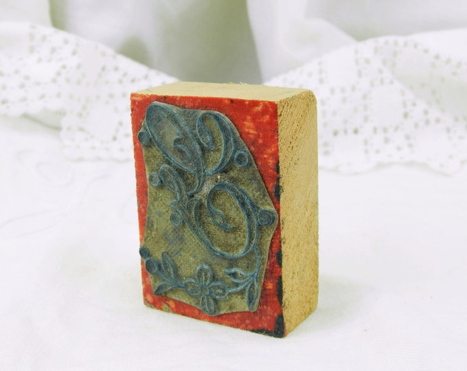 Antique French Monogram Embroidery Ink Stamp with the Letter G / French Decor / Shabby Chic / Chateau Chic / French Country Decor / Craft Antique French Monogram Embroidery Ink Stamp with the Letter G / French Decor / Shabby Chic / Chateau Chic / French Country Decor / Craft