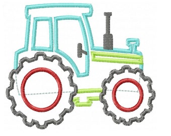Tractor Applique Design INSTANT DOWNLOAD
