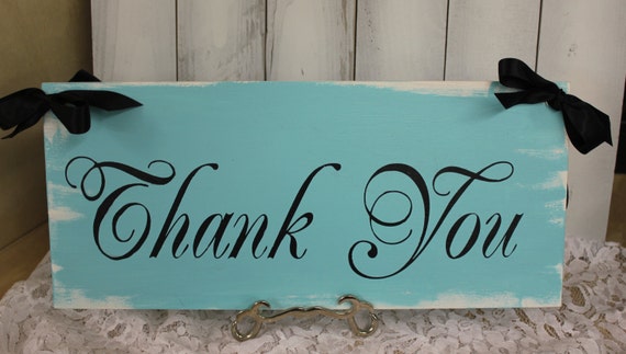 Items similar to THANK YOU Sign/Wedding Sign/Photo Prop/U Choose Colors