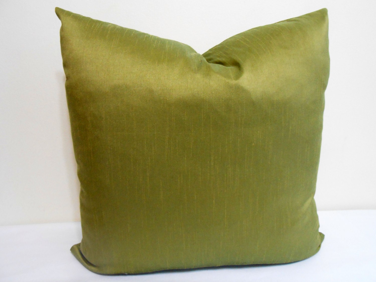 Lime Green Dupioni Silk Decorative Pillow Sofa Pillow