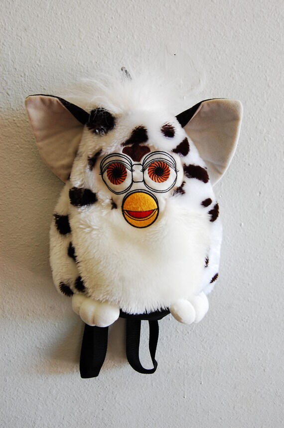 white and black furby