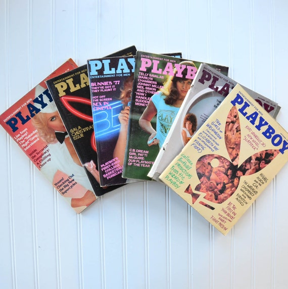 Vintage 70s Playboy Magazine Collection 1976 1977 Nude