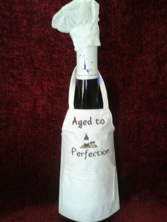 Wine Bottle Hat and Apron