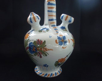 Flowered Jug from Spain Talavera Hand Painted Spain Pottery Collectible ...