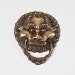 Feng Shui Door Knocker or Door Handle: Vintage Chinese Brass Foo Dog Guardian Lion Door Knocker, Lucky Chinese Feng Shui Fengshui Door Pull