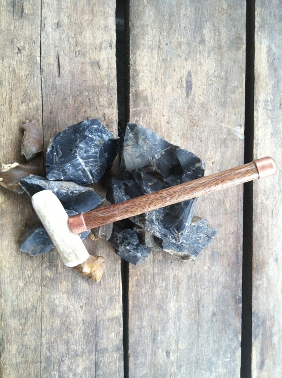 OOAK Antler Hammer Flintknapping Tool by InJuNewity on Etsy