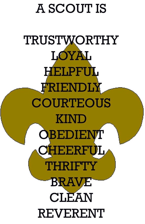 Printable Scout Oath And Law Printable Blank World