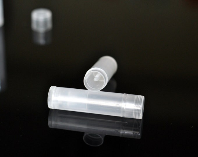 50 pcs 5g Transparent Cosmetic Lip Balm Tubes Lipstick Empty Container Tubes