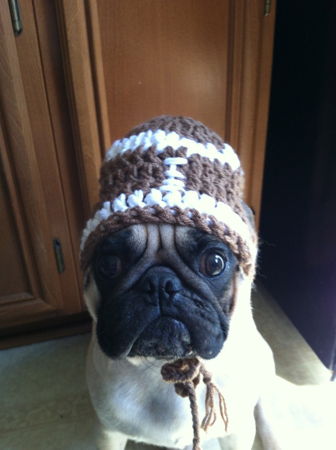 Etsy in PugsNGiggles hats Pugs Football Dogs on by Pugs Beanie beanie pugs For for  Hats