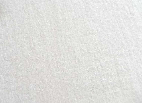 Pure white linen fabric prewashed and soft 1 yard
