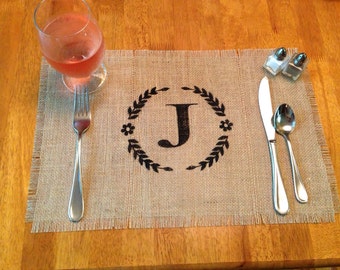 Burlap Placemats 12" x 18" - set of 8 Home decor Wedding decor Holiday decor Wedding gift Housewarming gift