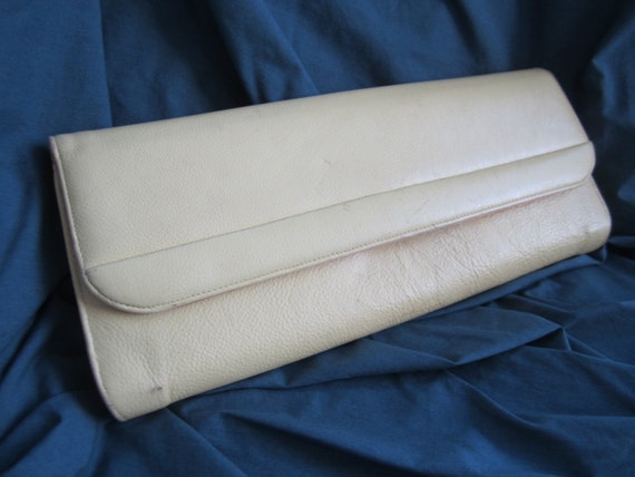 50s Pale Yellow Clutch Purse by Berne