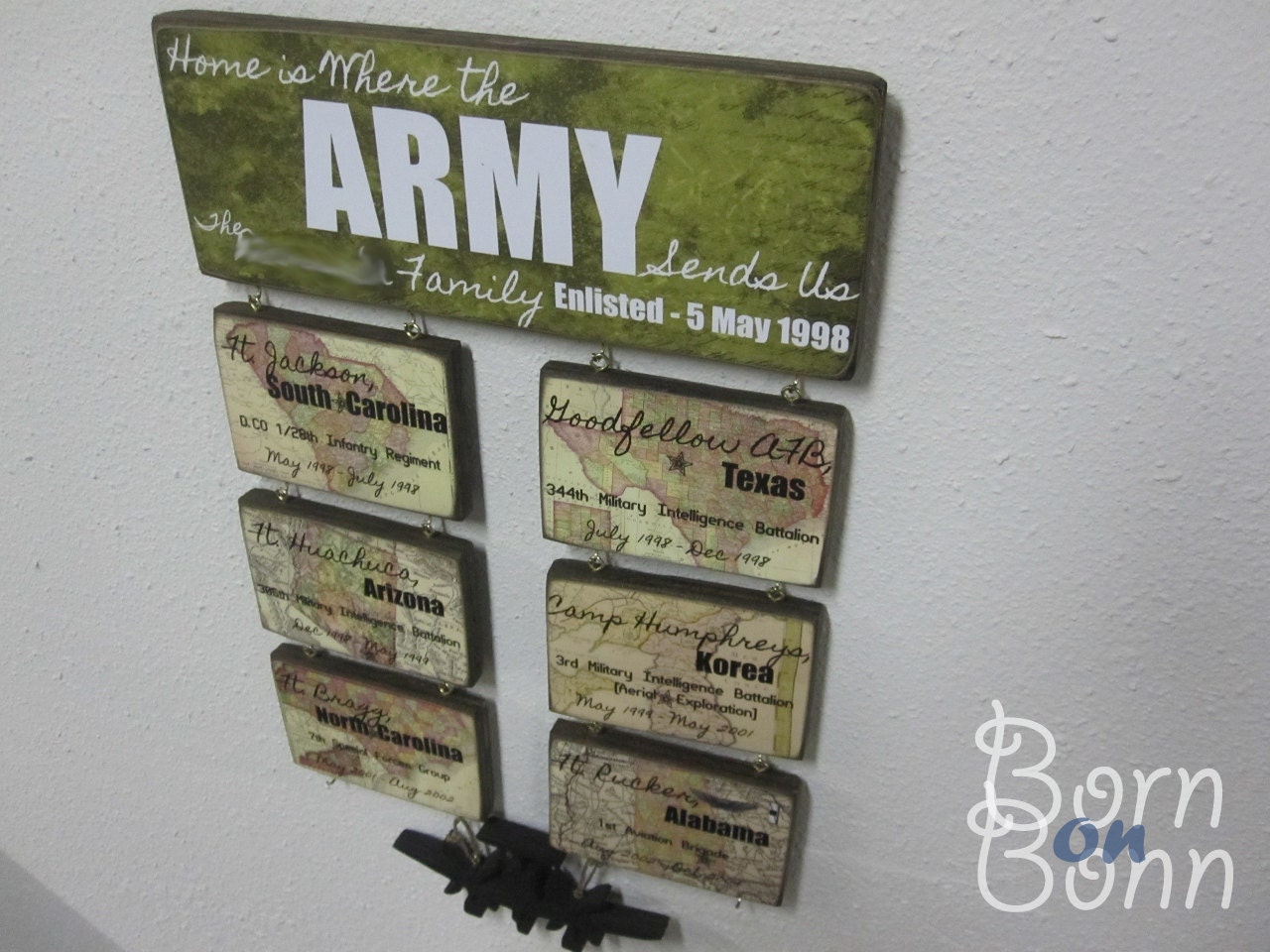 Army Sign Duty Station Sign Home is Where the ARMY by BornOnBonn